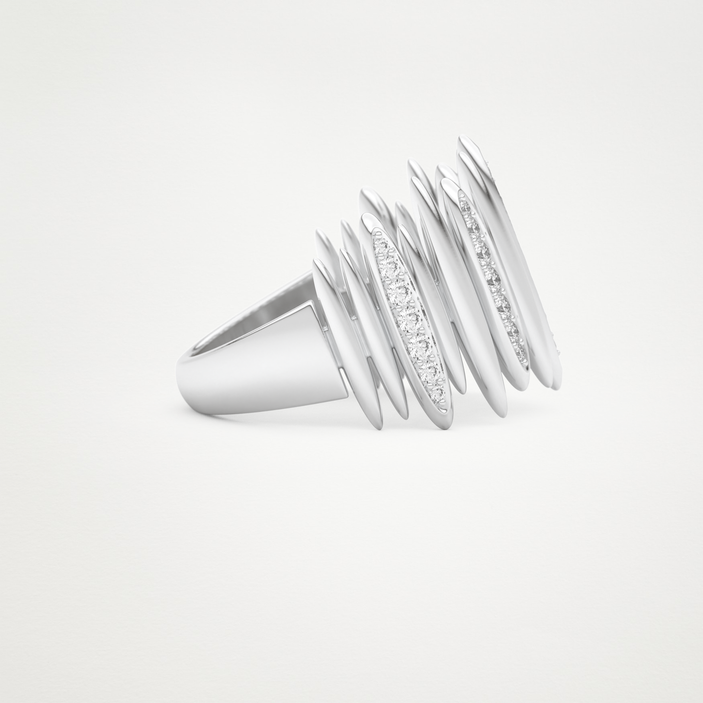 0.29 CT Round Moissanite Wedding Band  – Solid Gold Elegant and Timeless Design