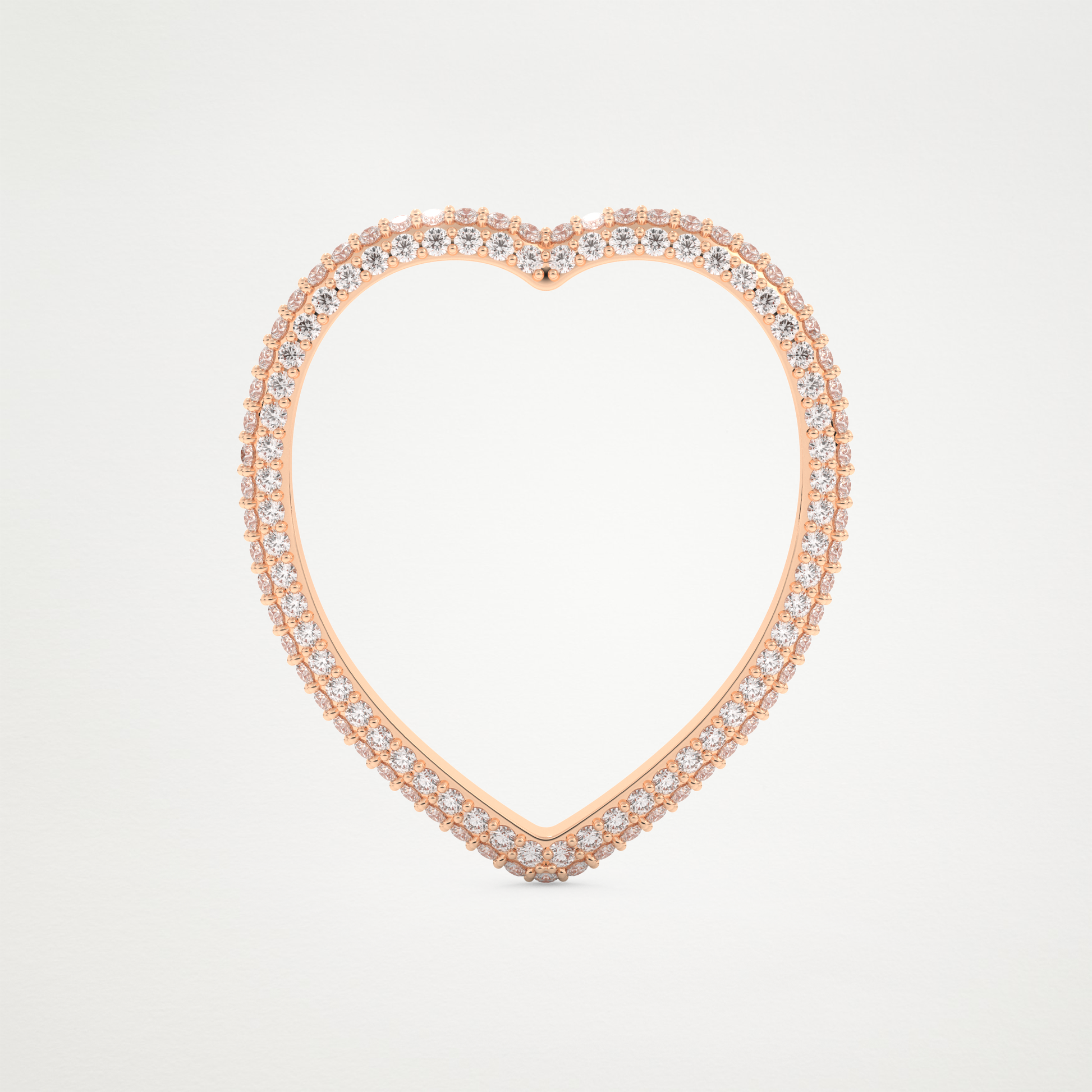 0.89 CT Round Moissanite Heart Shaped Full Eternity Wedding Band  – Solid Gold Elegant and Timeless Design