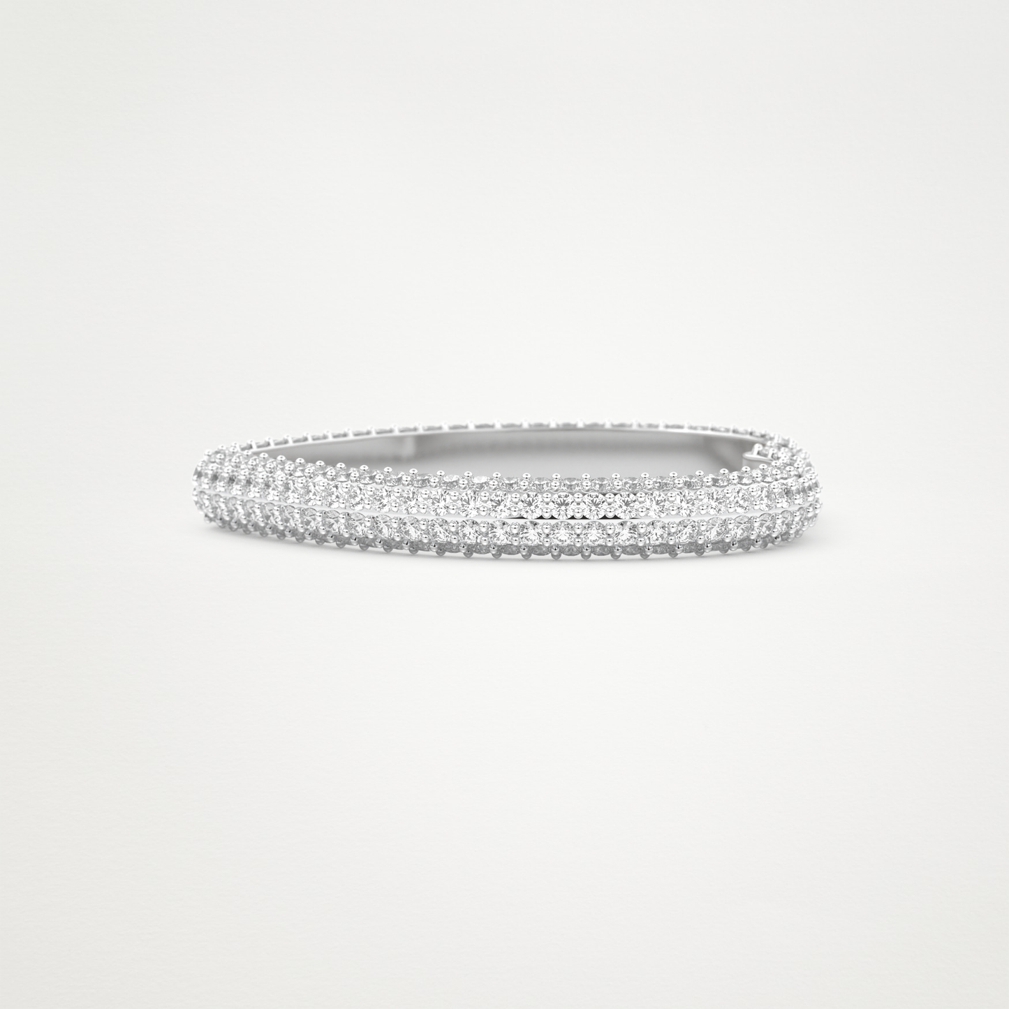 0.89 CT Round Moissanite Heart Shaped Full Eternity Wedding Band  – Solid Gold Elegant and Timeless Design