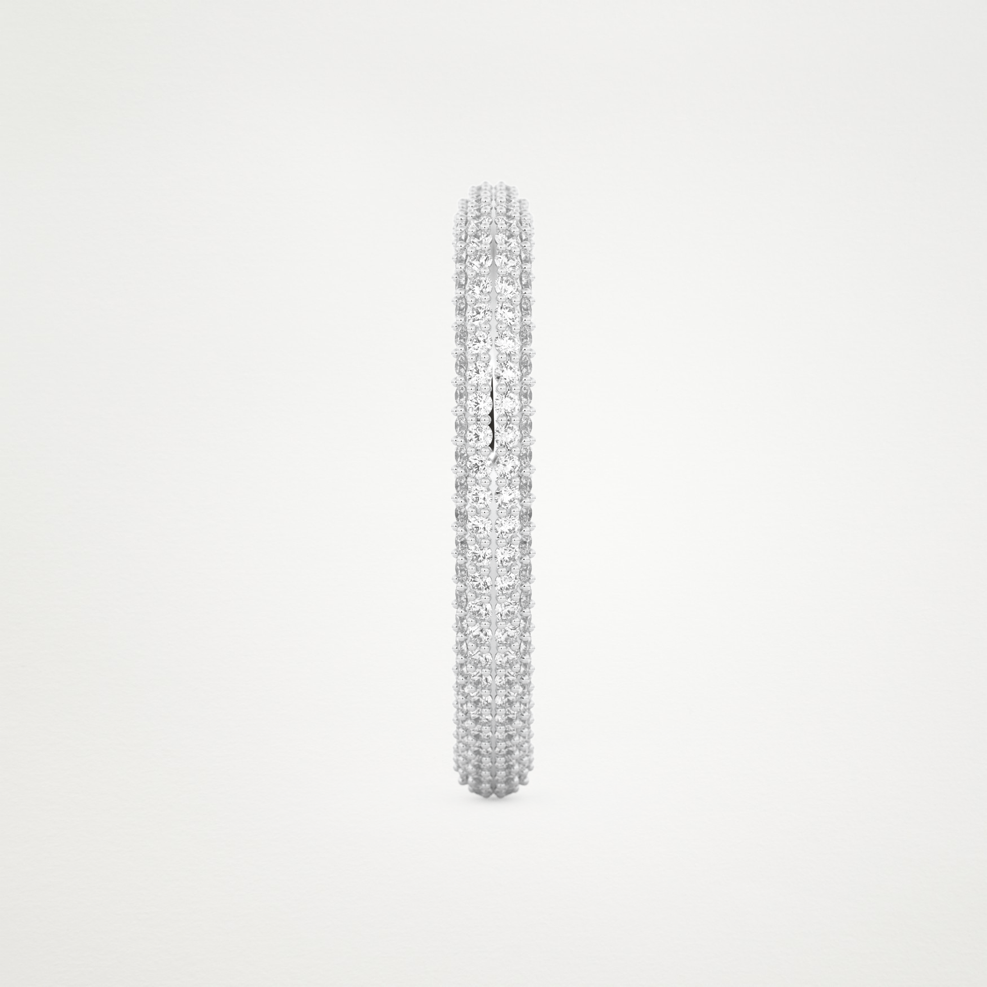 0.89 CT Round Moissanite Heart Shaped Full Eternity Wedding Band  – Solid Gold Elegant and Timeless Design