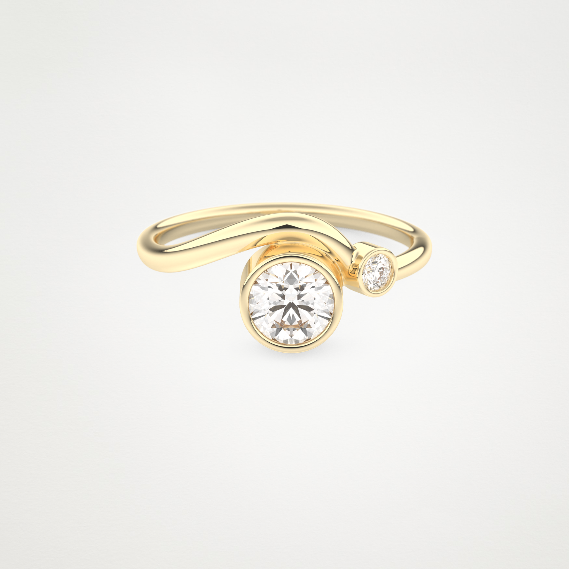 0.79 CT Round Moissanite Wedding Band  – Solid Gold Elegant and Timeless Design