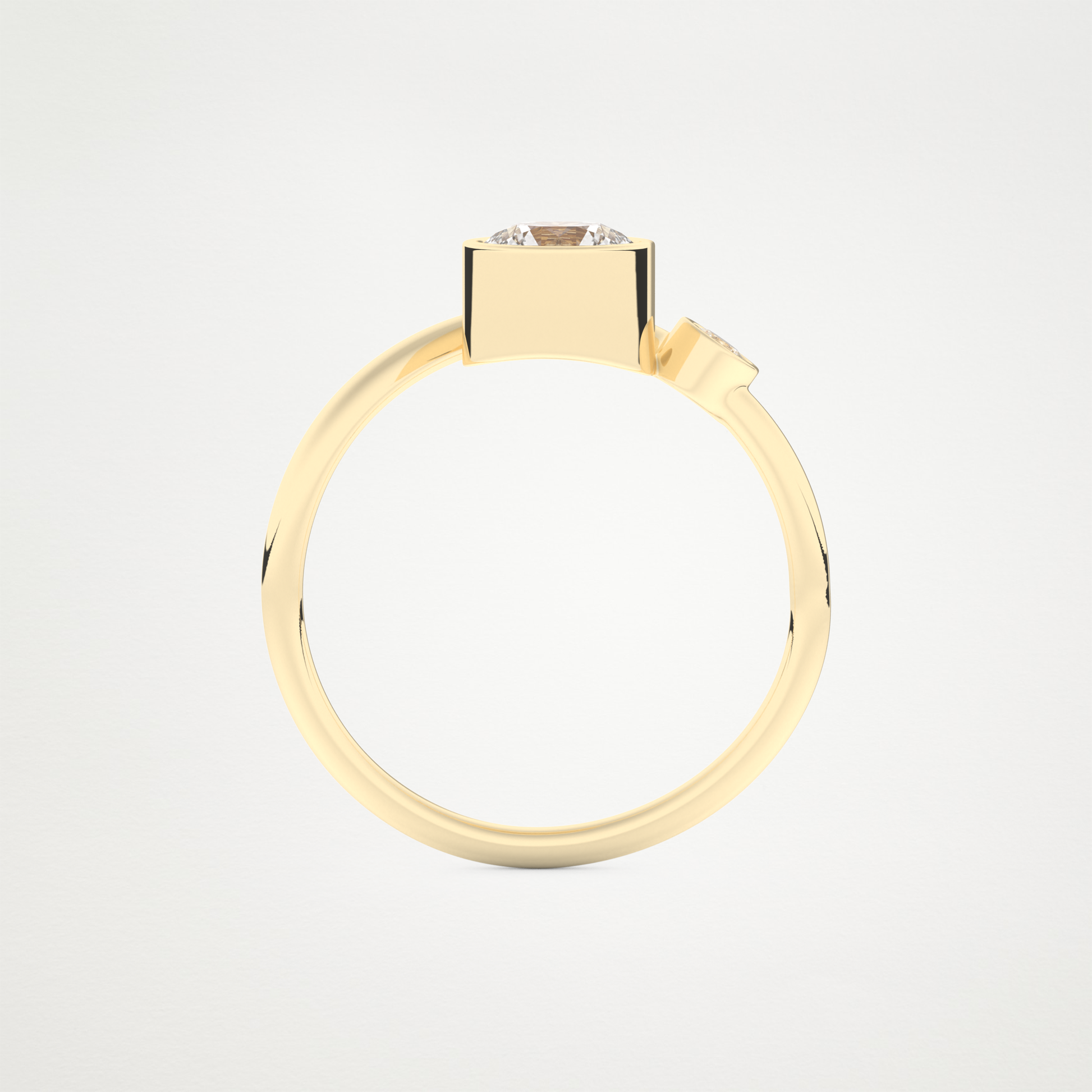 0.79 CT Round Moissanite Wedding Band  – Solid Gold Elegant and Timeless Design