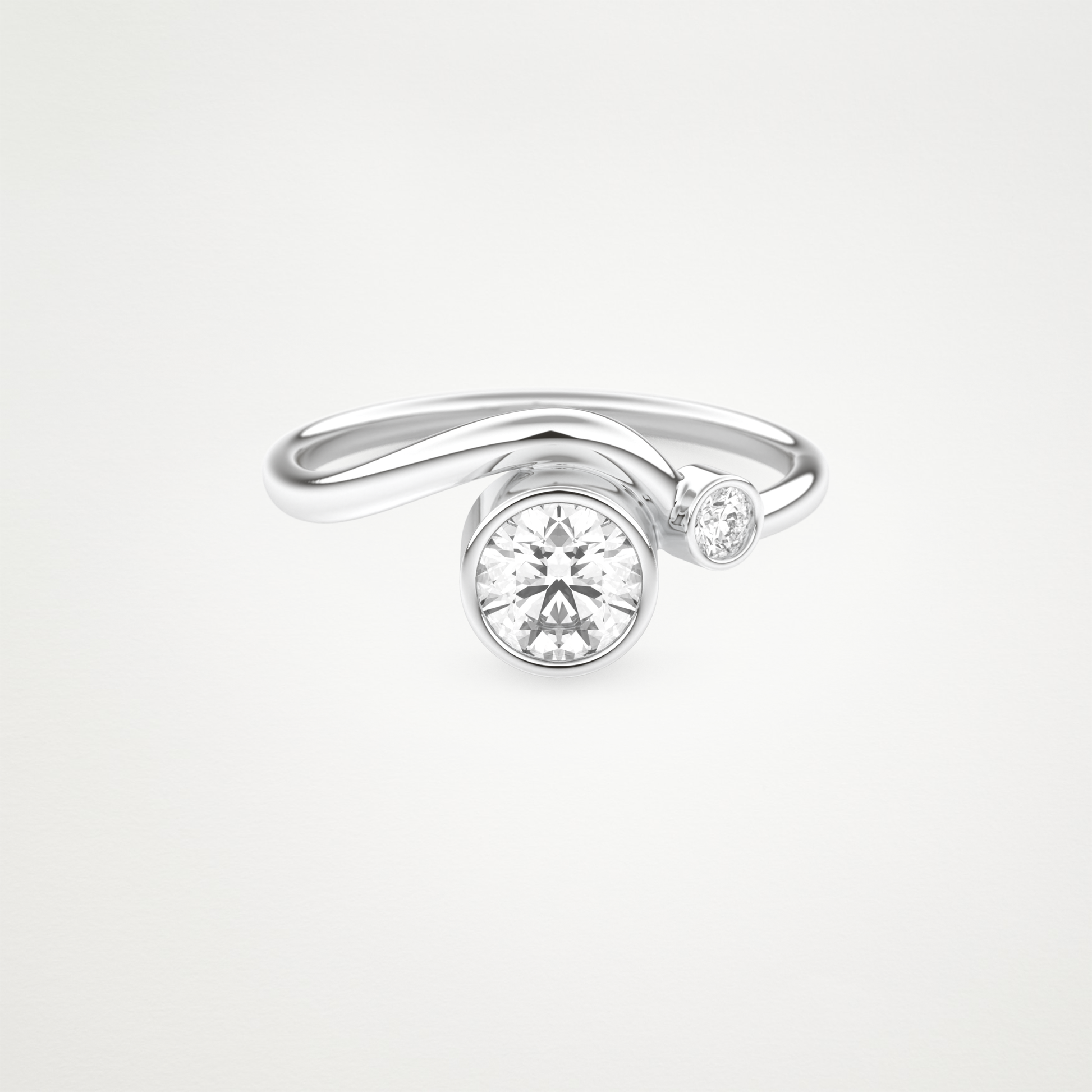 0.79 CT Round Moissanite Wedding Band  – Solid Gold Elegant and Timeless Design
