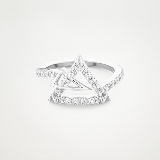 0.56 CT Round Moissanite Wedding Band  – Solid Gold Elegant and Timeless Design