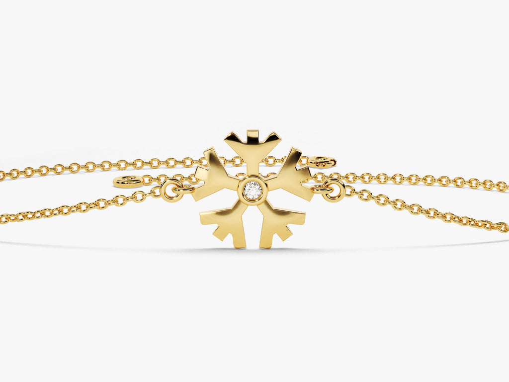 0.01 TCW Flower Charm Moissanite Bracelet
