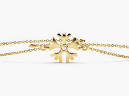 0.01 TCW Flower Charm Moissanite Bracelet
