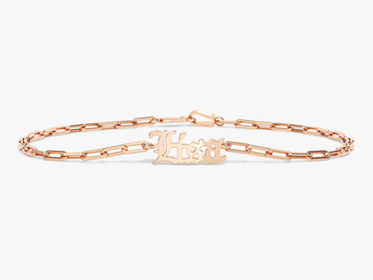 Customised Name Gold Bracelet