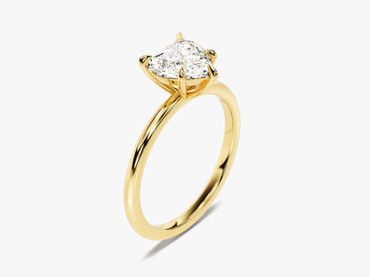 1.5 CT Heart Cut Solitaire Moissanite Engagement Ring