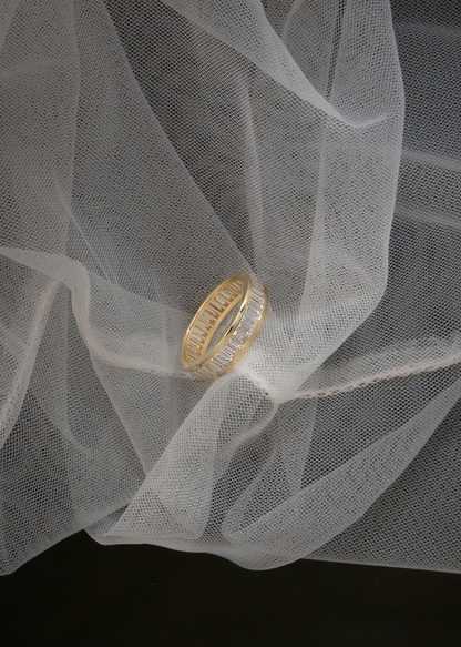 Marquise Shaped Three Stone Lab Grown Diamond Engagement Ring