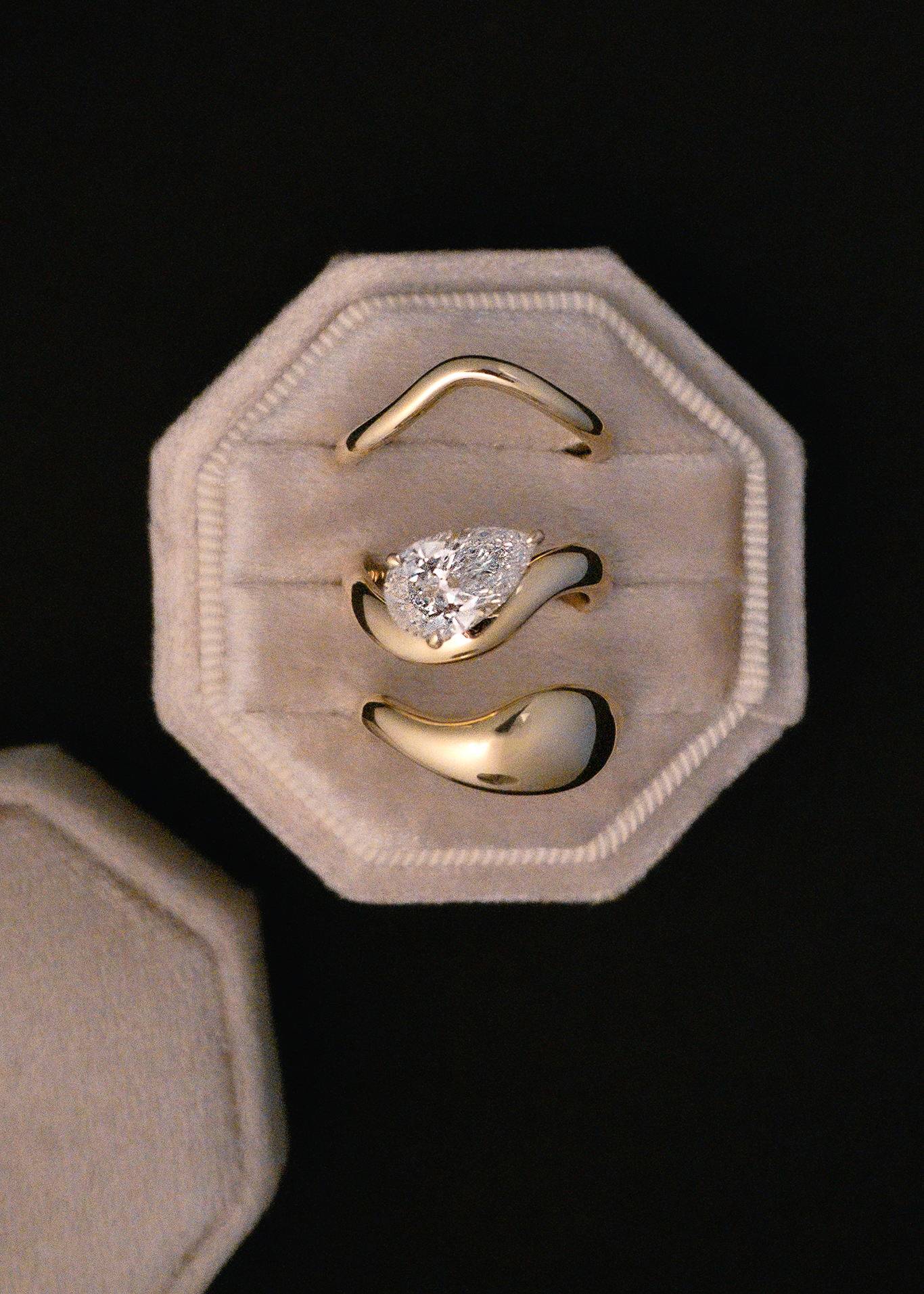 0.25 TCW Round Shaped Half Eternity Lab Grown Diamond Wedding Band