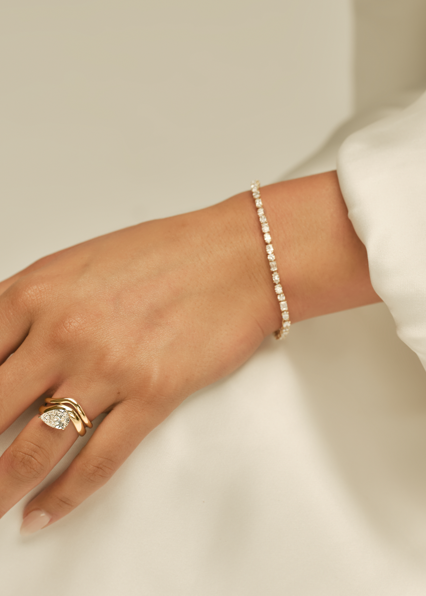 4.5 TCW Multi Stones Moissanite Diamond Tennis Bracelet