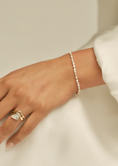 4.5 TCW Multi Stones Moissanite Diamond Tennis Bracelet