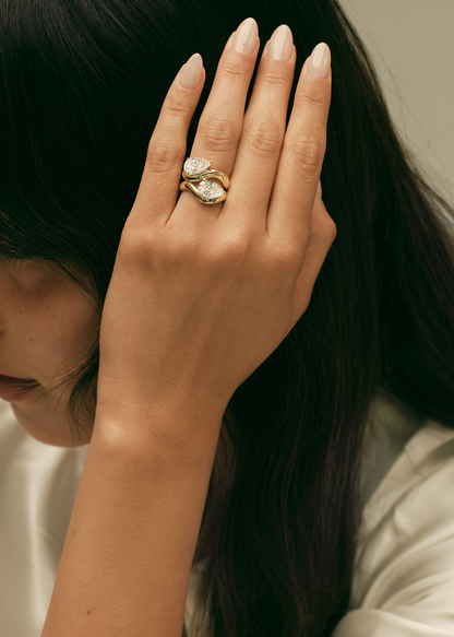 0.25 TCW Round Shaped Half Eternity Lab Grown Diamond Wedding Band