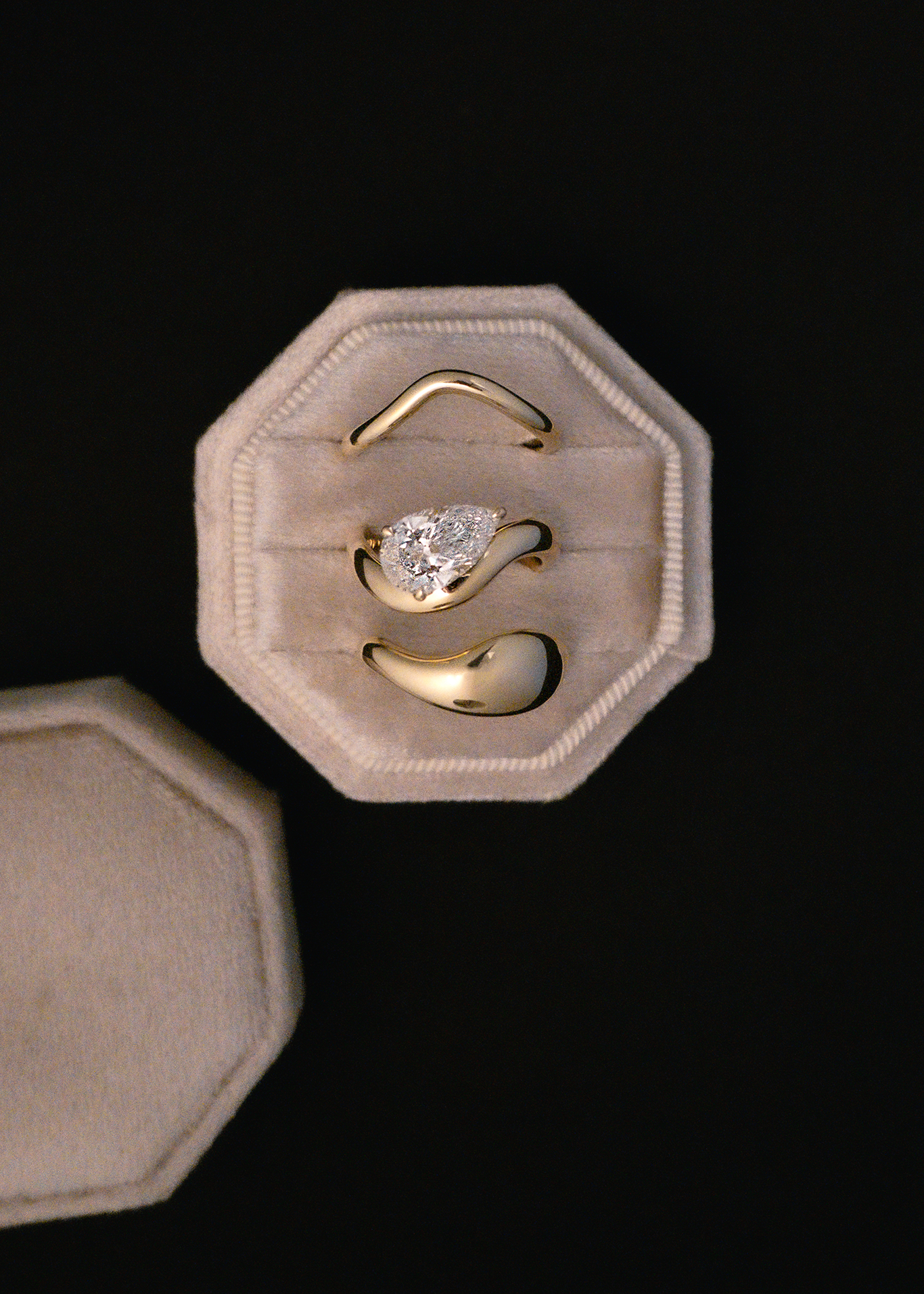 0.25 TCW Round Shaped Half Eternity Lab Grown Diamond Wedding Band