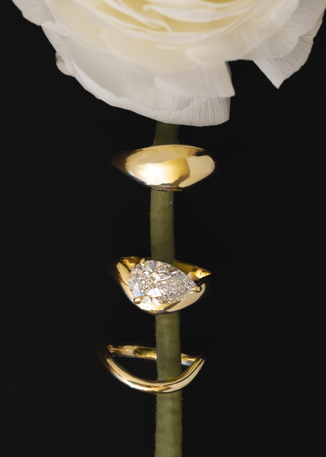 0.25 TCW Round Shaped Half Eternity Lab Grown Diamond Wedding Band