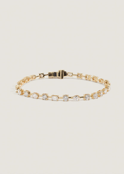 4 TCW Multi Stones Moissanite Diamond Tennis Bracelet