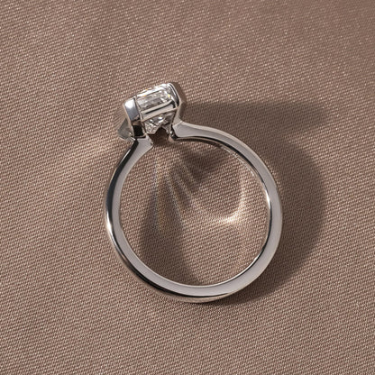 Marquise Shaped Three Stone Lab Grown Diamond Engagement Ring