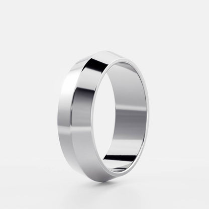 Stunning Knife Edge Wedding Bands
