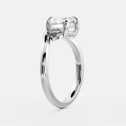 Marquise Cut Cluster Styled Lab Grown Diamond Engagement Ring