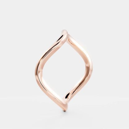 0.25 TCW Round Shaped Half Eternity Lab Grown Diamond Wedding Band