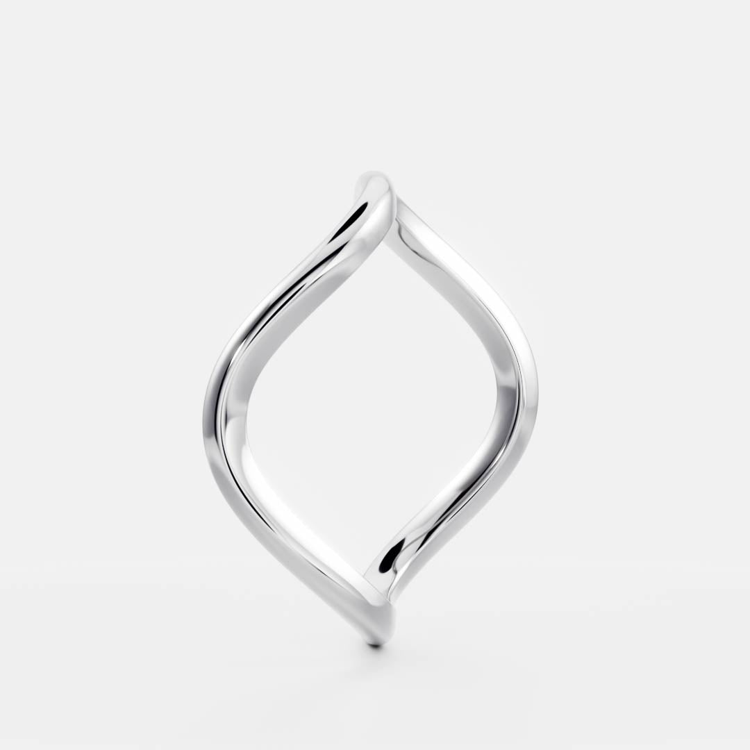 0.25 TCW Round Shaped Half Eternity Lab Grown Diamond Wedding Band