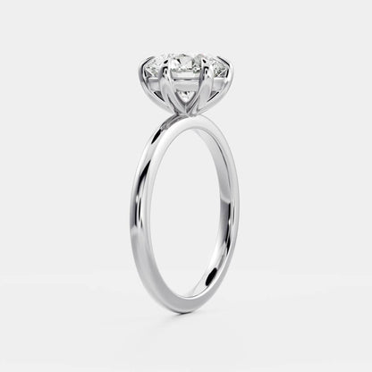 Stunning 1.0-2.0 CT Round Moissanite Engagement Ring with Solitaire Design