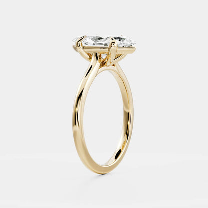 Stunning 1.5-2.5 CT Marquise Moissanite Engagement Ring with Solitaire Design