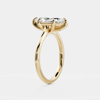 Stunning 1.5-2.5 CT Marquise Moissanite Engagement Ring with Solitaire Design
