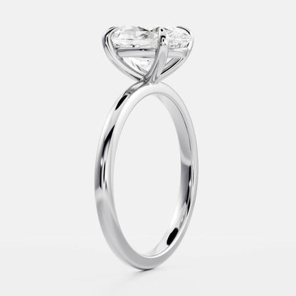 Stunning 2.0-3.0 CT Oval Moissanite Engagement Ring with Solitaire Design