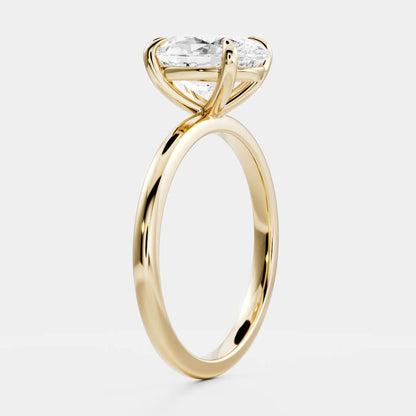 Marquise Cut Cluster Styled Lab Grown Diamond Engagement Ring