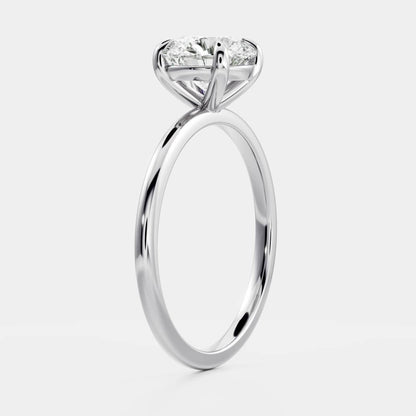 Stunning 1.0-2.0 CT Round Moissanite Engagement Ring with Solitaire Design