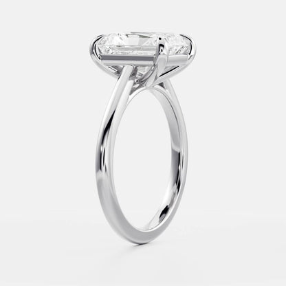 Marquise Cut Cluster Styled Lab Grown Diamond Engagement Ring