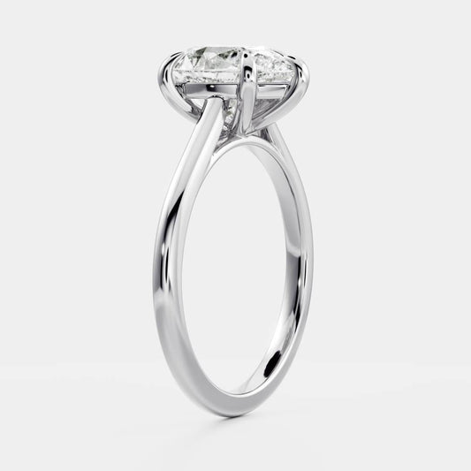 Stunning 1.5-2.5 CT Pear Moissanite Engagement Ring with Solitaire Design