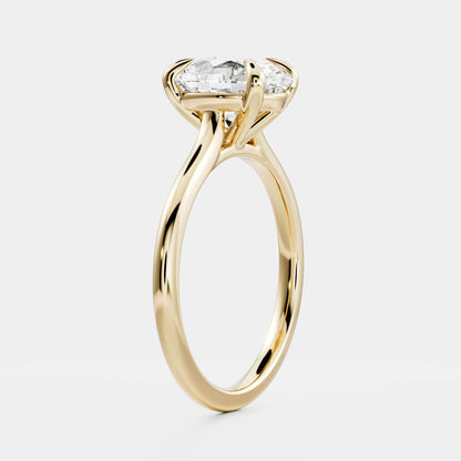 Stunning 2.0-3.0 CT Oval Moissanite Engagement Ring with Solitaire Design