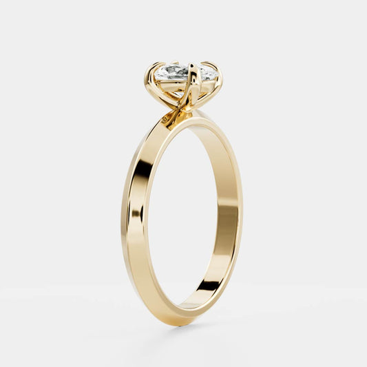 Marquise Cut Cluster Styled Lab Grown Diamond Engagement Ring