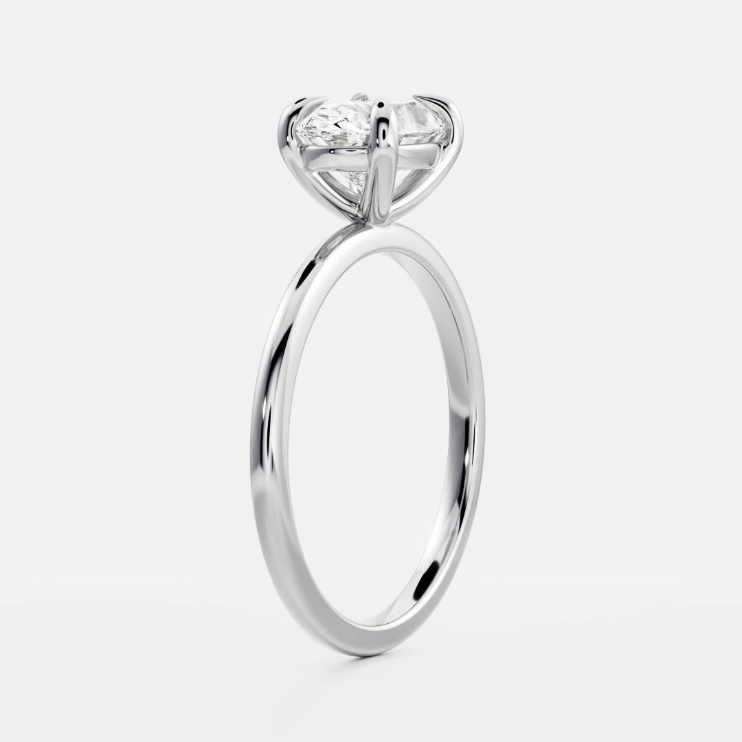 Stunning 1.5-2.5 CT Oval Moissanite Engagement Ring with Solitaire Design