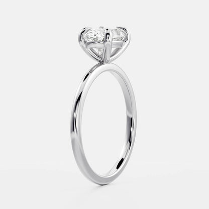 Stunning 1.5-2.5 CT Oval Moissanite Engagement Ring with Solitaire Design