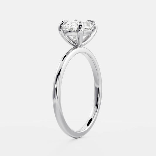 Stunning 1.5-2.5 CT Oval Moissanite Engagement Ring with Solitaire Design