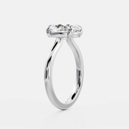 Stunning 1.5-2.5 CT Oval Moissanite Engagement Ring with Solitaire Design