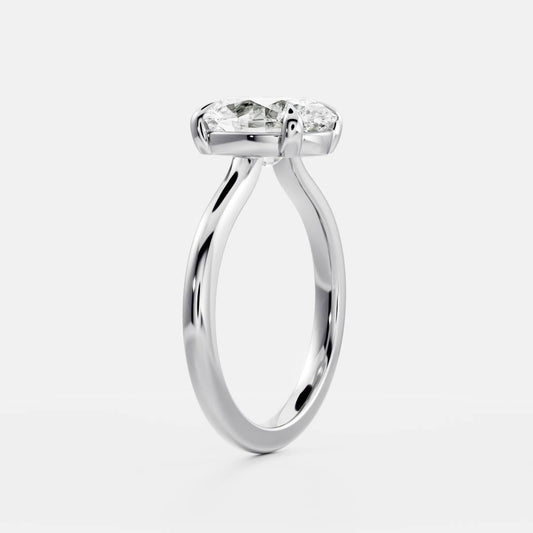 Stunning 1.5-2.5 CT Oval Moissanite Engagement Ring with Solitaire Design