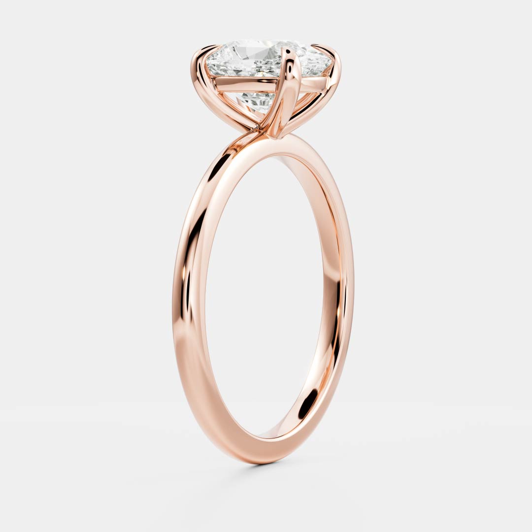Marquise Cut Cluster Styled Lab Grown Diamond Engagement Ring