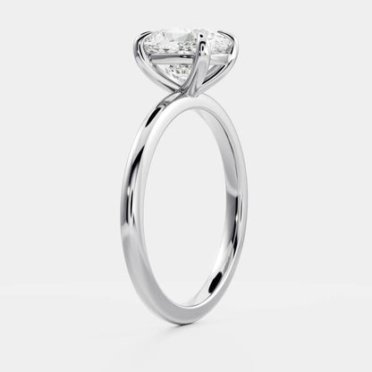Stunning 1.5-2.5 CT Elongated Cushion Moissanite Engagement Ring with Solitaire Design