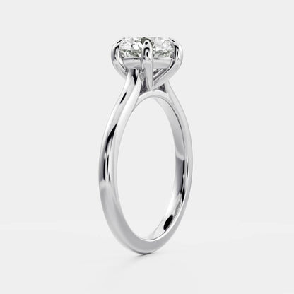 Stunning 0.5-1.5 CT Round Moissanite Engagement Ring With Solitaire Design