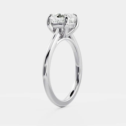 Stunning 1.0-2.0 CT Cushion Moissanite Engagement Ring with Solitaire Design