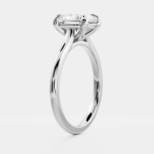 Stunning 1.5-2.5 CT Elongated Cushion Moissanite Engagement Ring with Solitaire Design