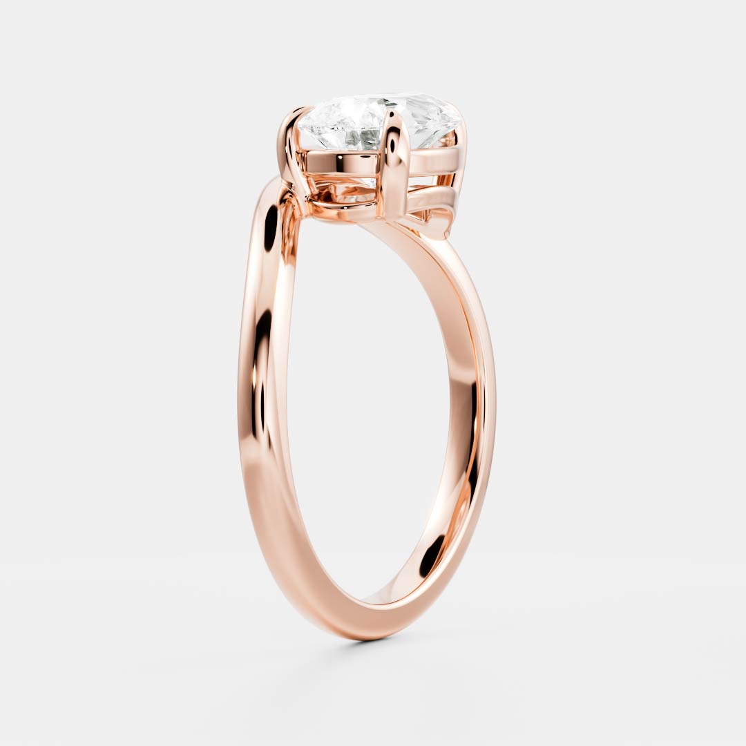 Marquise Cut Cluster Styled Lab Grown Diamond Engagement Ring