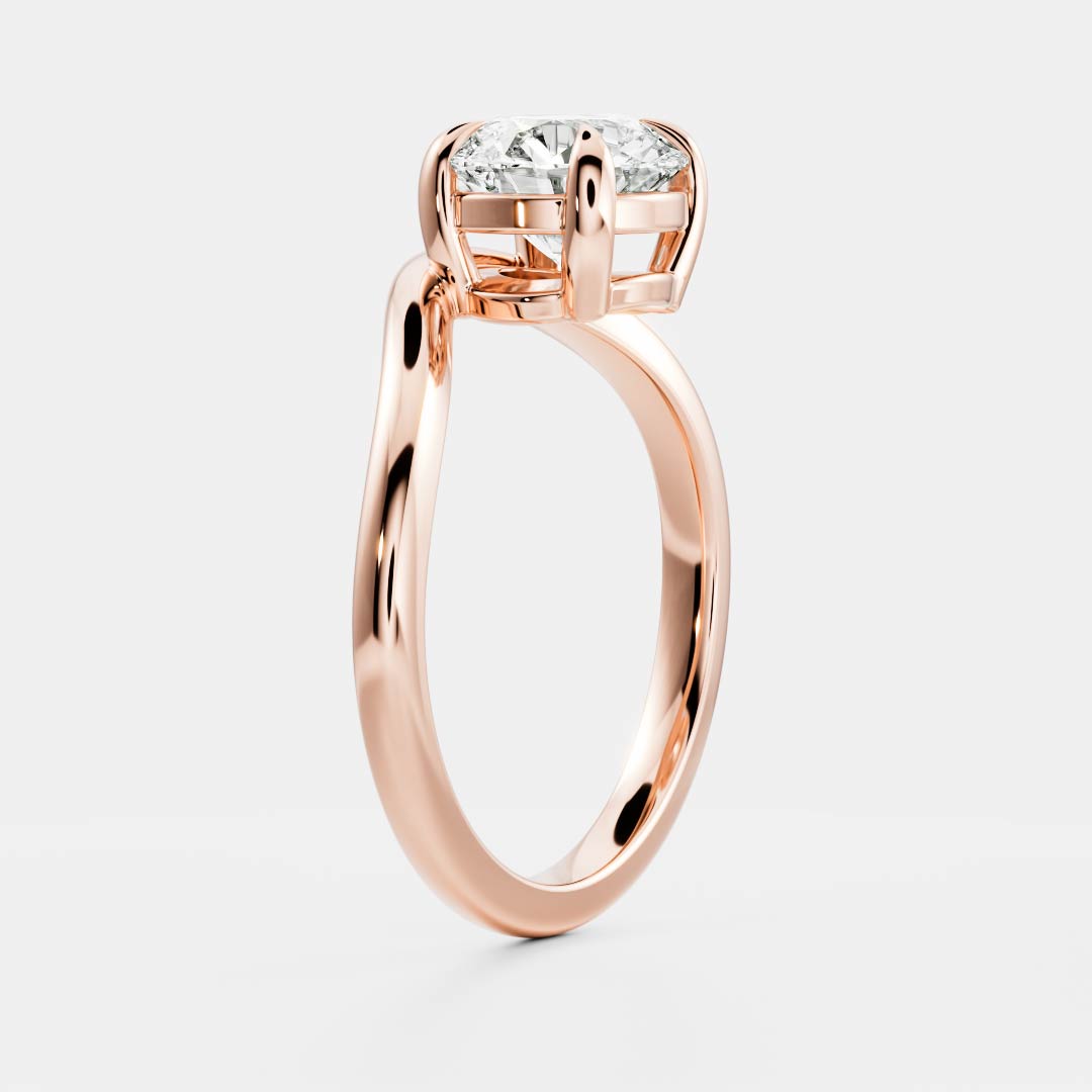Marquise Cut Cluster Styled Lab Grown Diamond Engagement Ring