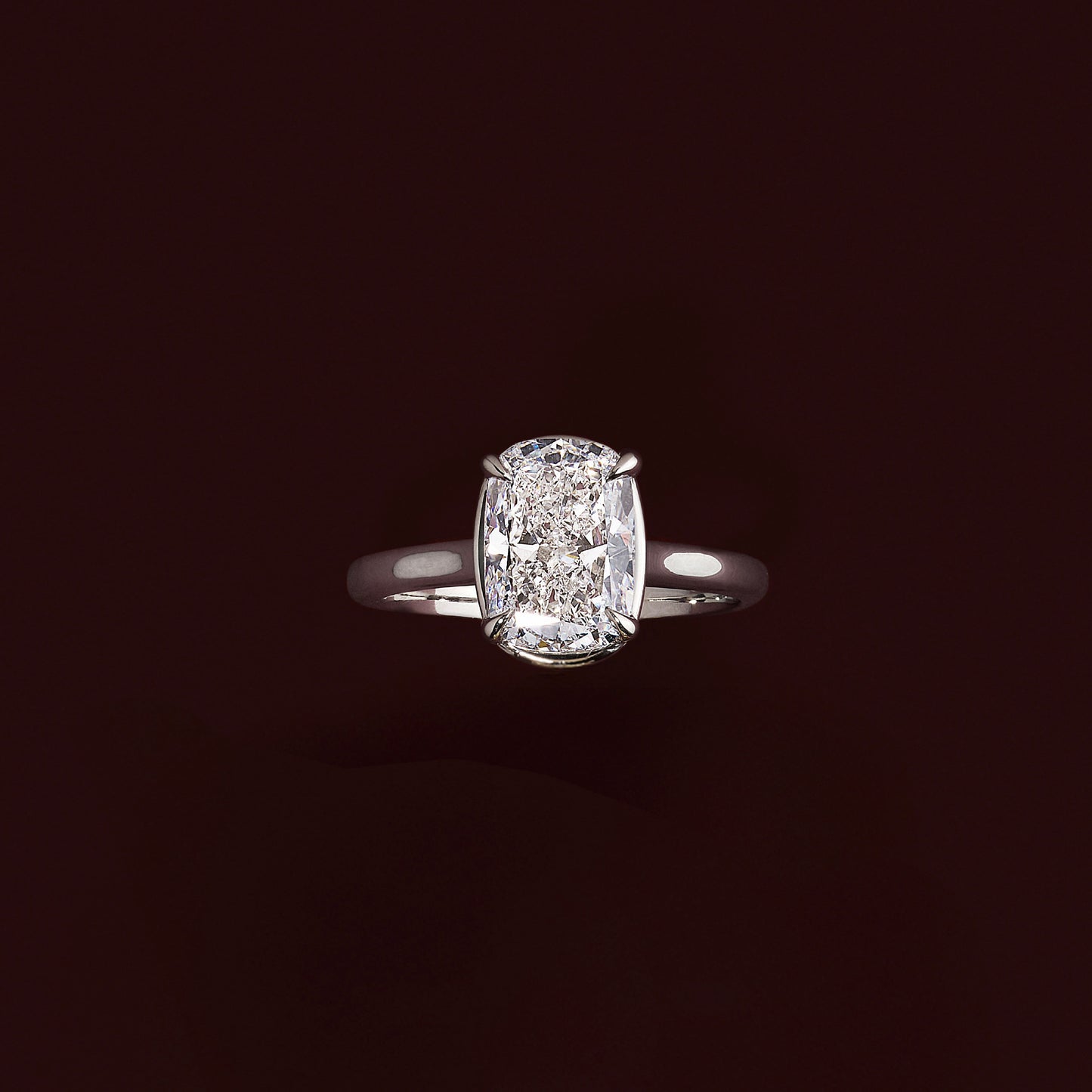 Marquise Cut Cluster Styled Lab Grown Diamond Engagement Ring