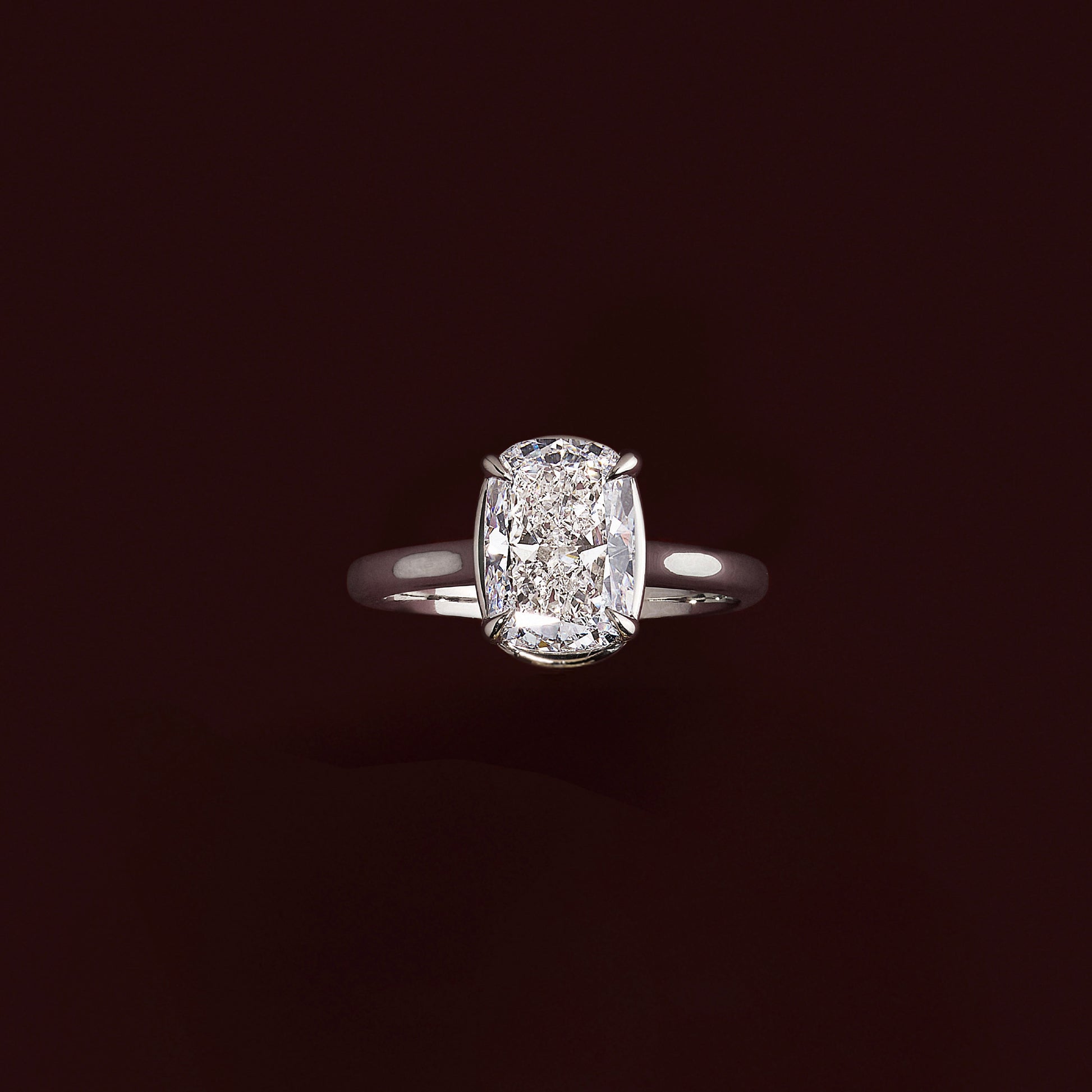 Marquise Cut Cluster Styled Lab Grown Diamond Engagement Ring