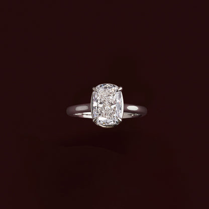 Marquise Cut Cluster Styled Lab Grown Diamond Engagement Ring